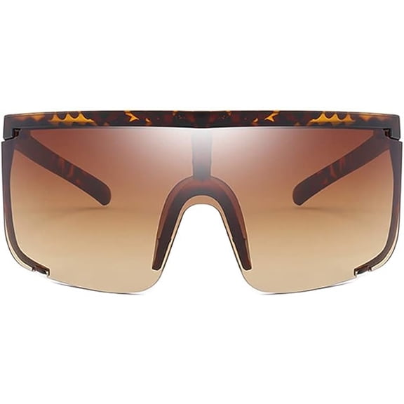 Large Wrap Around Full Coverage Sunglasses Retro Goggle Style