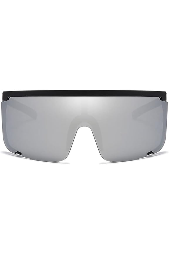 Large Wrap Around Full Coverage Sunglasses Retro Goggle Style