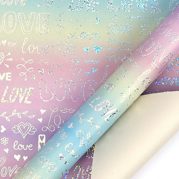 Large Wrapping Paper Roll Valentines Wrapping Paper Double-sided Watercolor Wrapping Paper, Thick Festive Party Gift Wrapping Paper for Valentines Day Gifts For Him & Holiday Celebrations