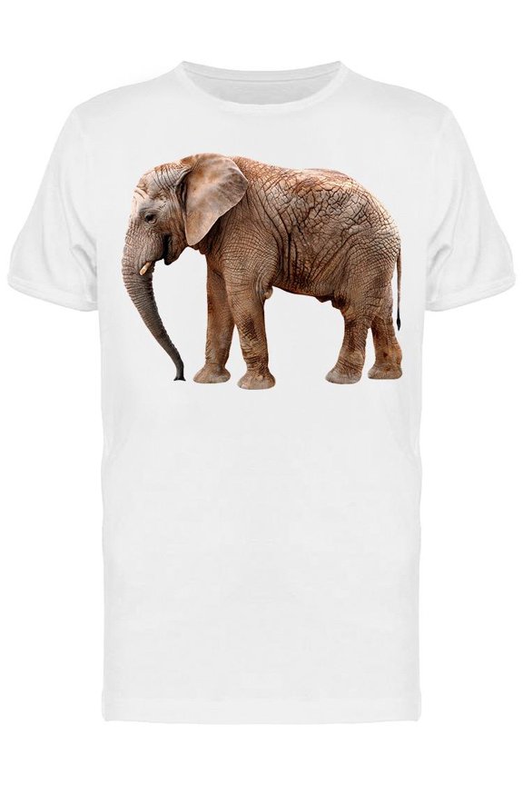 Large Wrinkly Elephant T-Shirt Men -Image by Shutterstock, Male 3X-Large