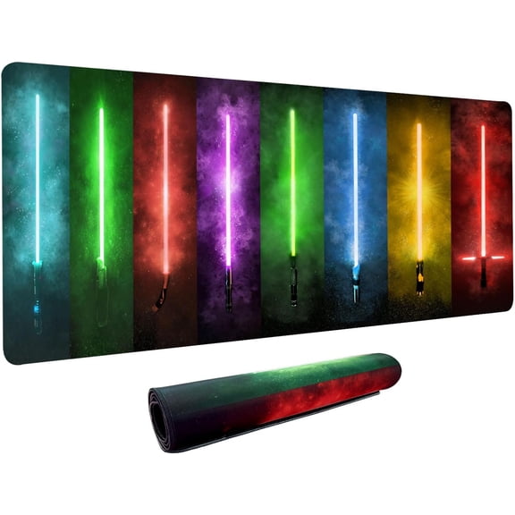 Large XL Mouse Pad,Super Thick Waterproof Large Gaming Mousepad with Stitched Edge,Mouse Computer Desk Accessories,Non-Slip Base Mouse Keyboard Mat 650 * 300 * 3 mm
