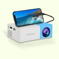 Large YG300 Outdoor Portable HD Projector with High Definition Connection for Mobile Phone and