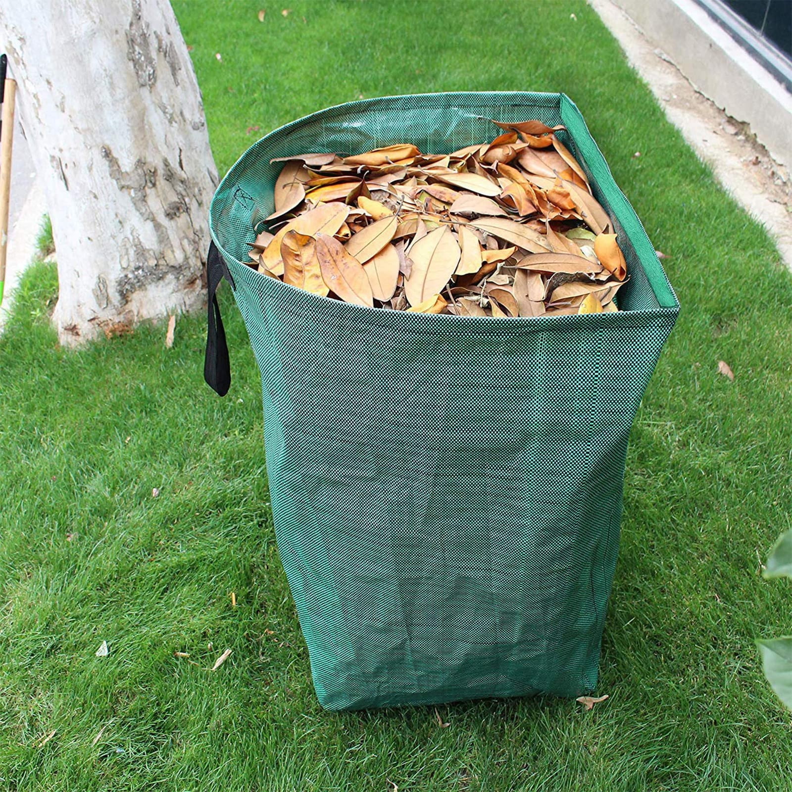 22 Gal. Blue Polypropylene Storage Tote Reusable Lawn and Leaf Trash Bag  (2-Count)