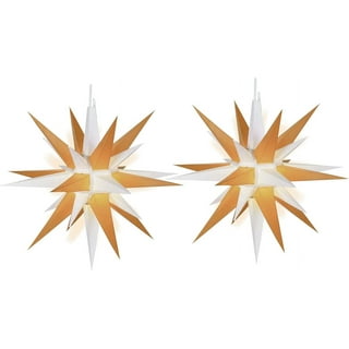 Kringle Traditions 14 Gold LED Moravian Star