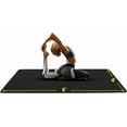 thumbnail image 1 of Large Yoga Mat (6'x4') – 1/4" & 1/2" Thick Exercise Mats for Home Workout, Extra Wide Workout Mats for Home Gym, Yoga, Pilates, Stretching, Floor & More, 1 of 2