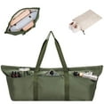 thumbnail image 1 of Large Yoga Mat Bag Carrier with Shoe Compartment & Wet Pocket Water Resistant Women Yoga Tote for Travel for Mat and Accessories, Army Green, 1 of 8