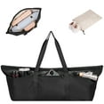 thumbnail image 1 of Large Yoga Mat Bag Carrier with Shoe Compartment & Wet Pocket Water Resistant Women Yoga Tote for Travel for Mat and Accessories, Black, 1 of 8