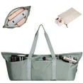thumbnail image 1 of WANDF Large Yoga Mat Bag with Shoe Compartment Wet Pocket,Gym Accessory Storage Bag, Water Resistant Ladies Yoga Tote  Bag, Greenish Grey, 1 of 8