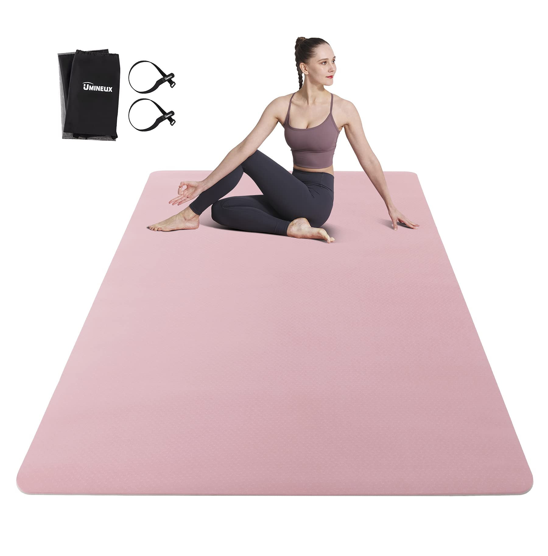 Large Yoga Mat for Men and Women 1/4 Inch Extra Thick All-Purpose