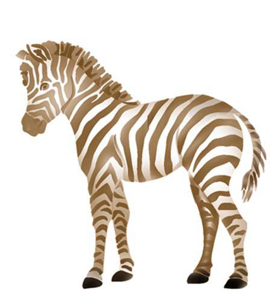 Large Zebra Wall Stencil SKU #2740 by Designer Stencils - Walmart.com