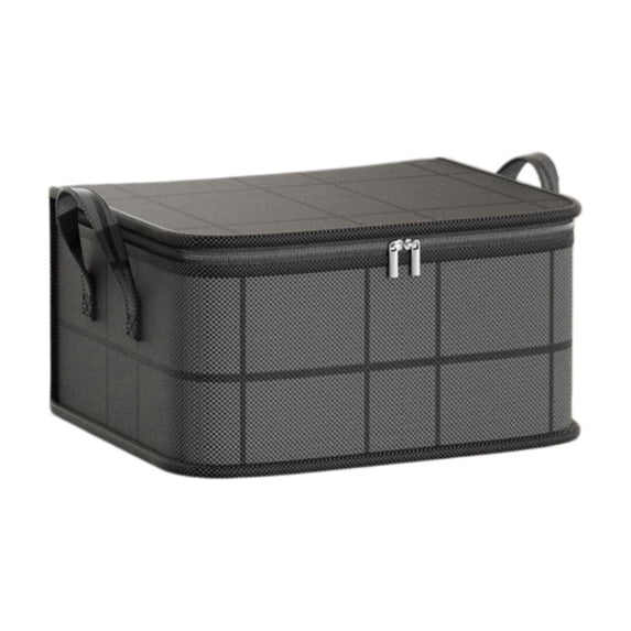 Large Zippered Moving Storage Bin, Heavy Duty Non-Woven Fabric Quilt And Bedding Organizer Bag, Durable Storage Container With Reinforced Handles For Closet Sorting And Moving