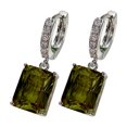 thumbnail image 1 of Large Zircon Dangling Earrings for Women Sparkling Cube-shaped Rhinestone Drop Earring Jewelry for Banquets Dates, 1 of 8
