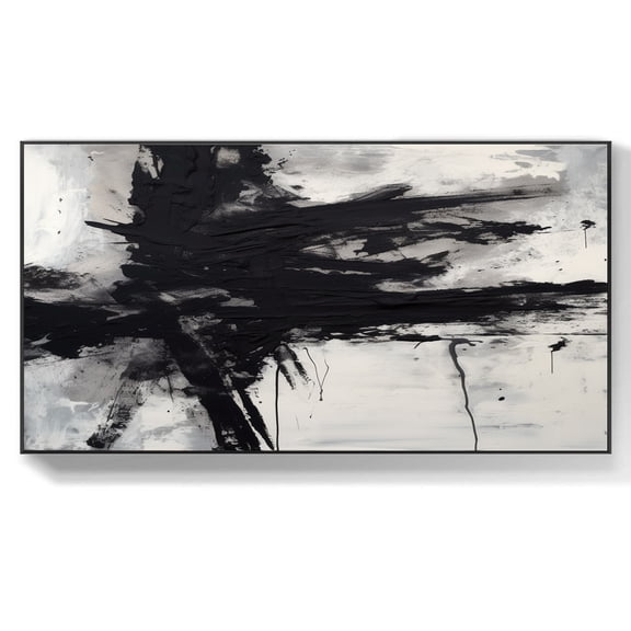 Large abstract canvas oil painting modern white texture wall art minimalist abstract painting living room wall decor,(46*91cm)18*36 Inches,Unstretched,Frameless