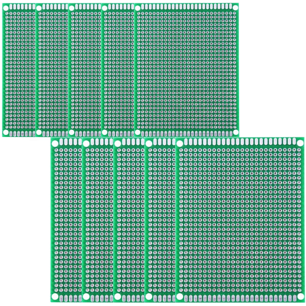 Large board, 710 centimeters 812 centimeters prototype printed circuit board soldering and electronic breadboard kits (10 pieces)