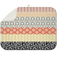 thumbnail image 1 of Large boho floral drying mat 18x24 Inch crafted from durable microfiber, designed for quick moisture absorption and long-term use, 1 of 5