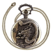 Large bronze embossed Chinese style nostalgic retro pocket watch