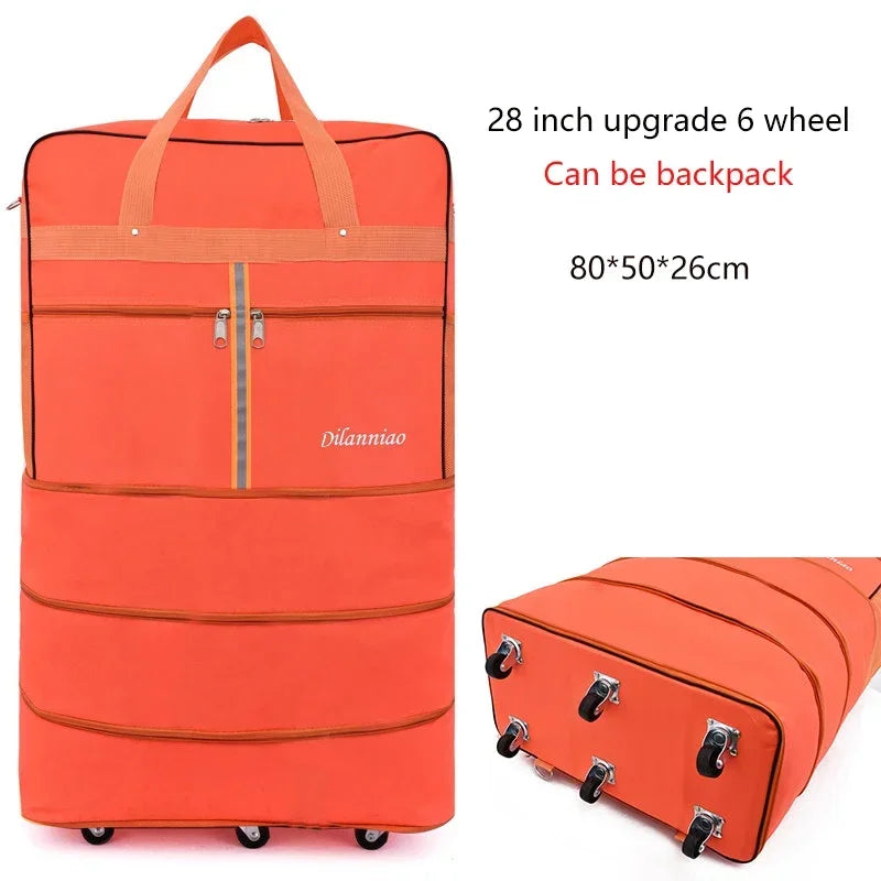 Largecapacity 158 air checked bag universal wheel Travel bag abroad