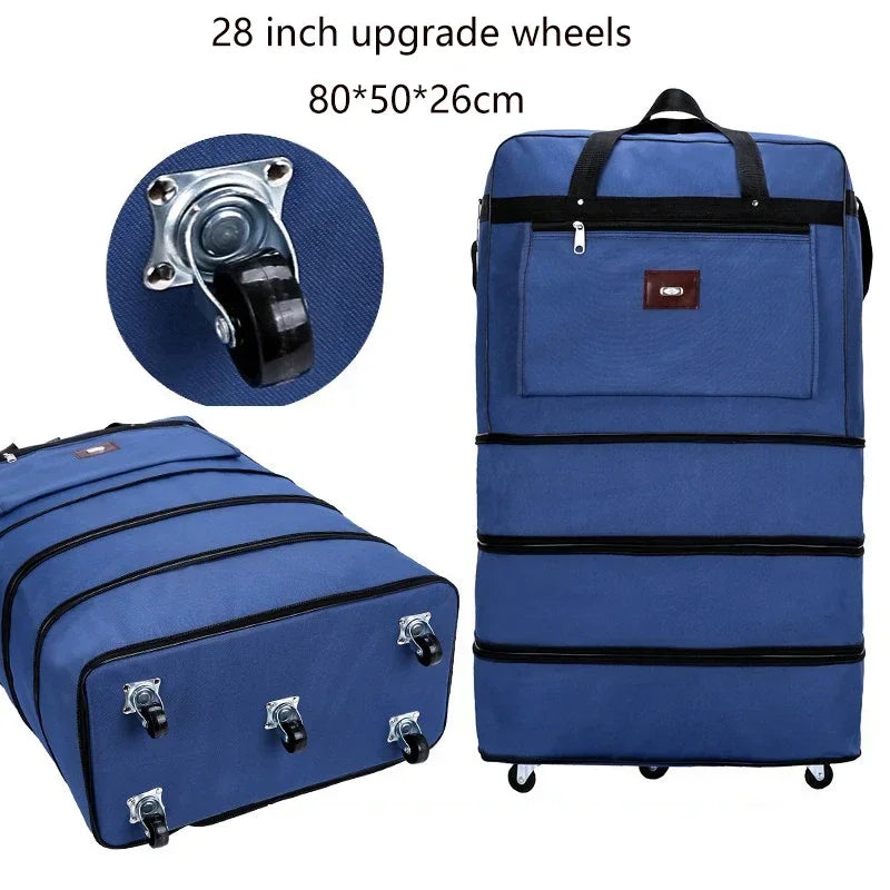 Largecapacity 158 air checked bag universal wheel Travel bag abroad