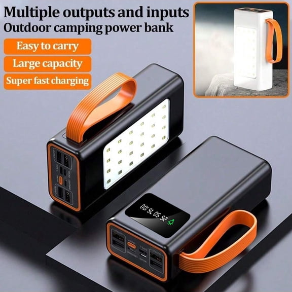 Large capacity 50000mah two-way fast charging portable power bank fast charging external Tito C for iPhone15 Xiaomi Samsung