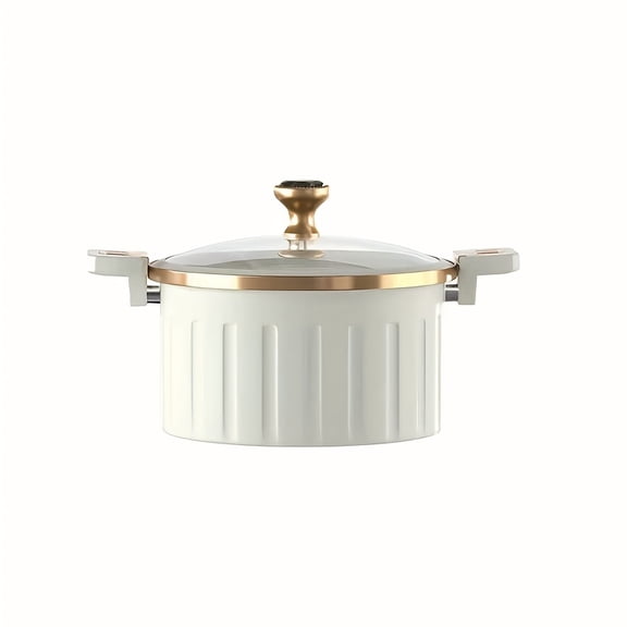 Enamel Cooking Pot, Large-capacity Double-handled Stew Pot, Non-stick Multifunctional Home Pot, Suitable for Large Gatherings Such As Labor Day, Christmas, And Other Celebrations.