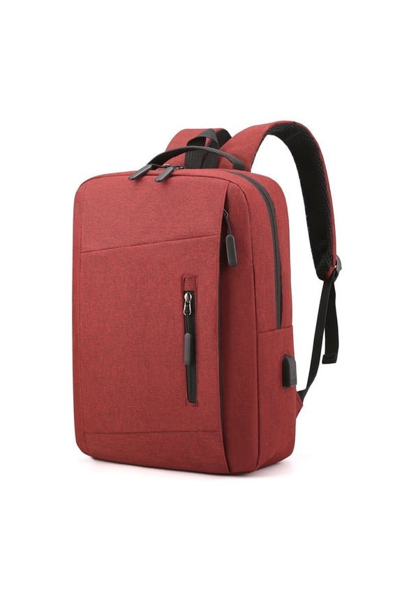 Large-capacity Mi Backpack Computer Backpack,Wine Red