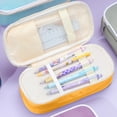 thumbnail image 1 of Large-capacity Pencil Case Macaron Color Matching Can Be Transformed Into An Upgraded Pencil Case Stationery Box,1697# Yellow, 1 of 6