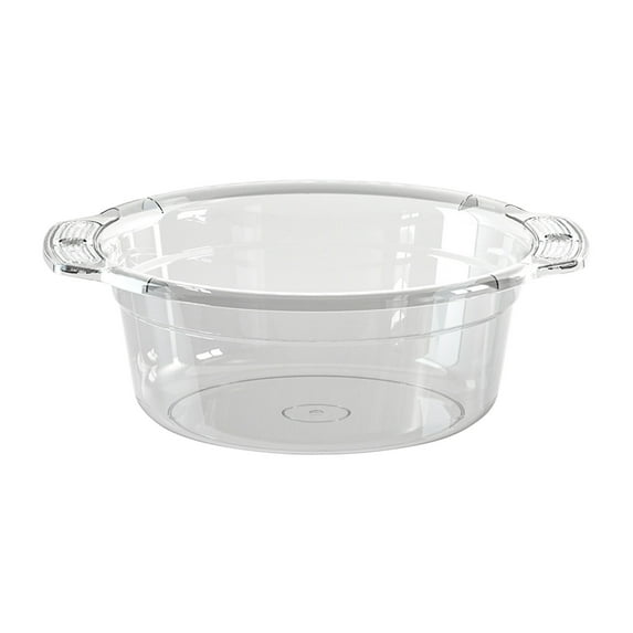 Large-capacity Transparent Plastic Washbasin, Household Foot Wash Basin for Bathrooms and Dorms, Multi-functional Storage Container and Daily Care Item Holder