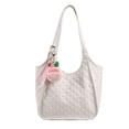 thumbnail image 1 of Large-capacity bag for daily travel, shoulder bag, PU commuter tote bag - white, 1 of 6