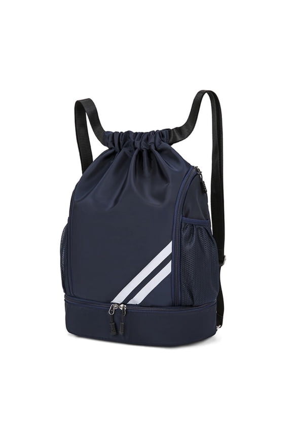 QUARRYUS men's large capacity sports bag, fitness bag, drawstring basketball bag, dry wet separation with shoe compartment