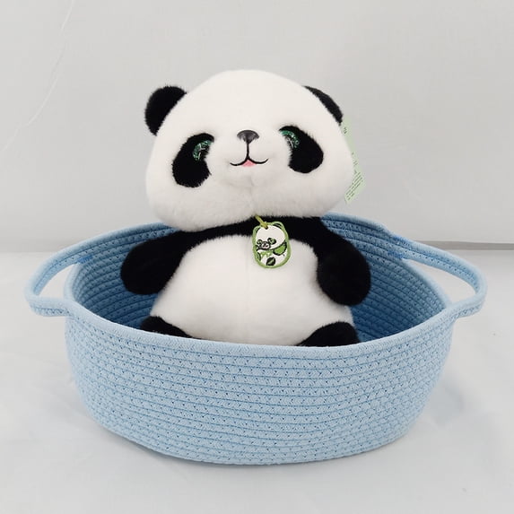Large-capacity cotton rope storage basket and handle, convenient storage basket, miscellaneous item storage basket