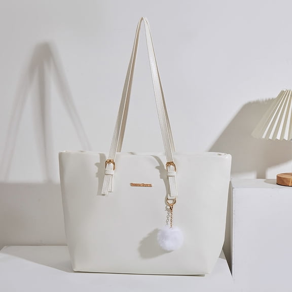 Large capacity fashionable tote bag for women's commuting crossbody storage bag