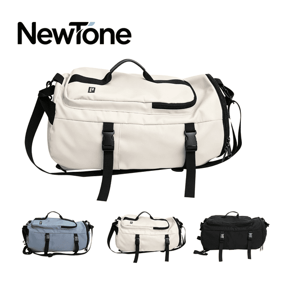 Large capacity fitness bag, waterproof nylon multifunctional travel backpack, 17 inch laptop compartment pull rod cover three-way portable weekend bag, fitness yoga camping hiking neutral sports bag
