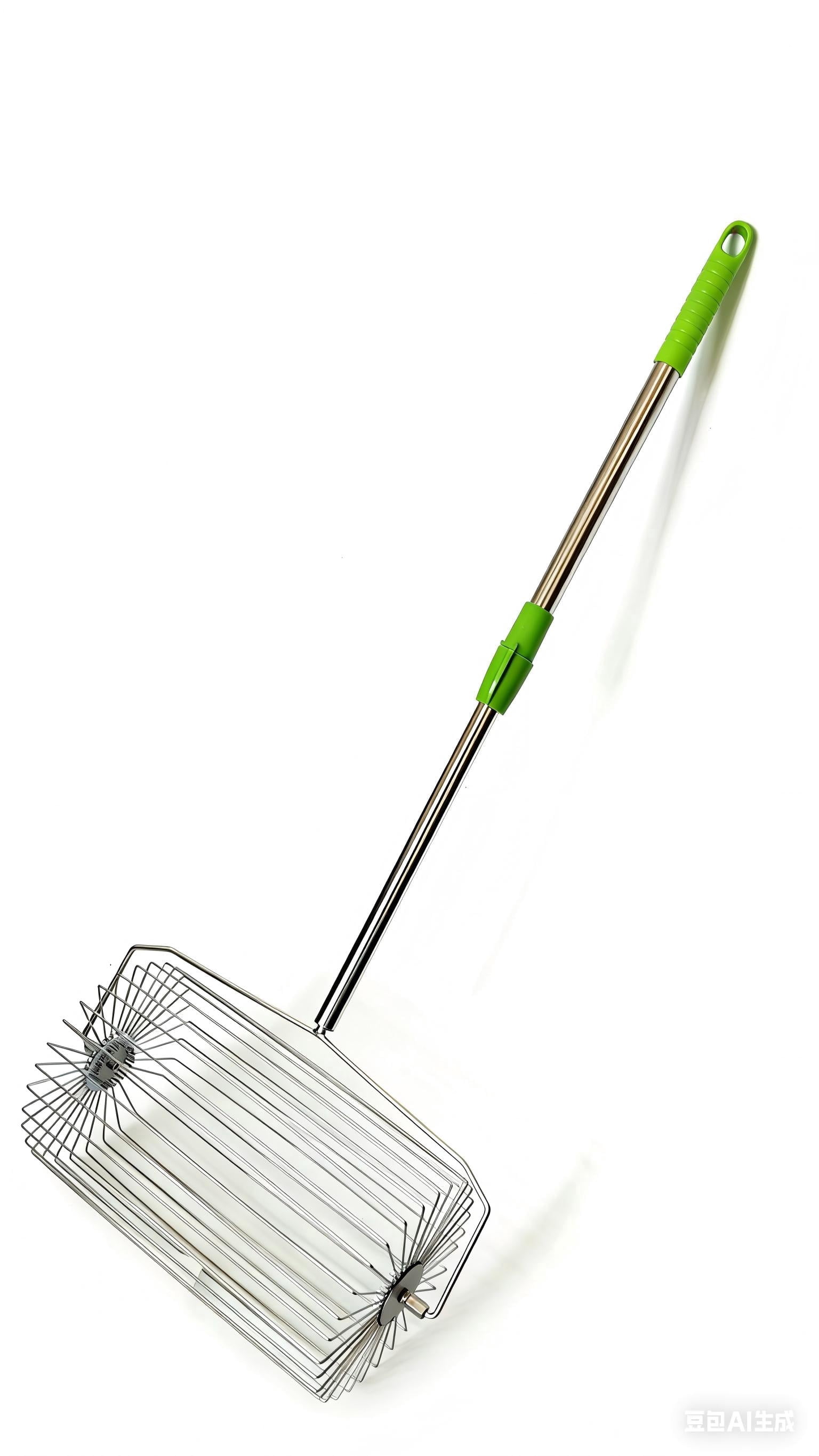 Large-capacity stainless steel roller tennis ball picker, pickball  picking wonder, portable metal picker, extendable metal tennis ball recycler, multi-functional ball collector