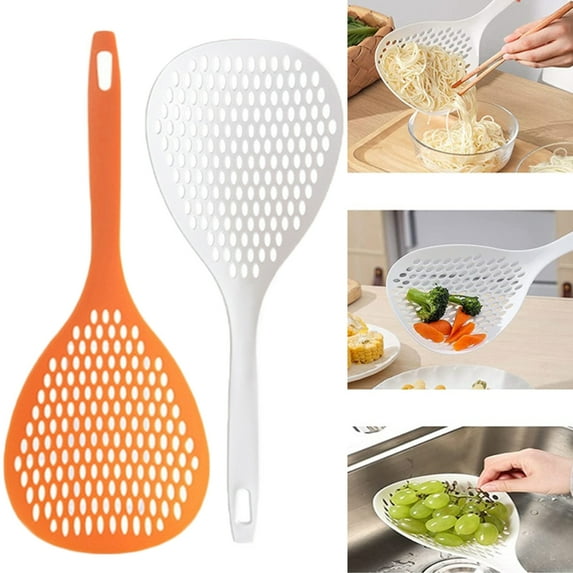 Large colander to fish dumplings, long handle to fish noodle spoons, household hot pot spicy and spicy filter mesh sieve