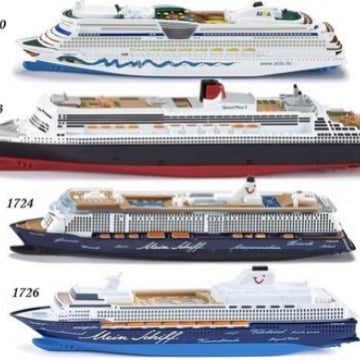 Large cruise ship Queen Mary luxury cruise passenger ship speedboat simulation alloy model toy