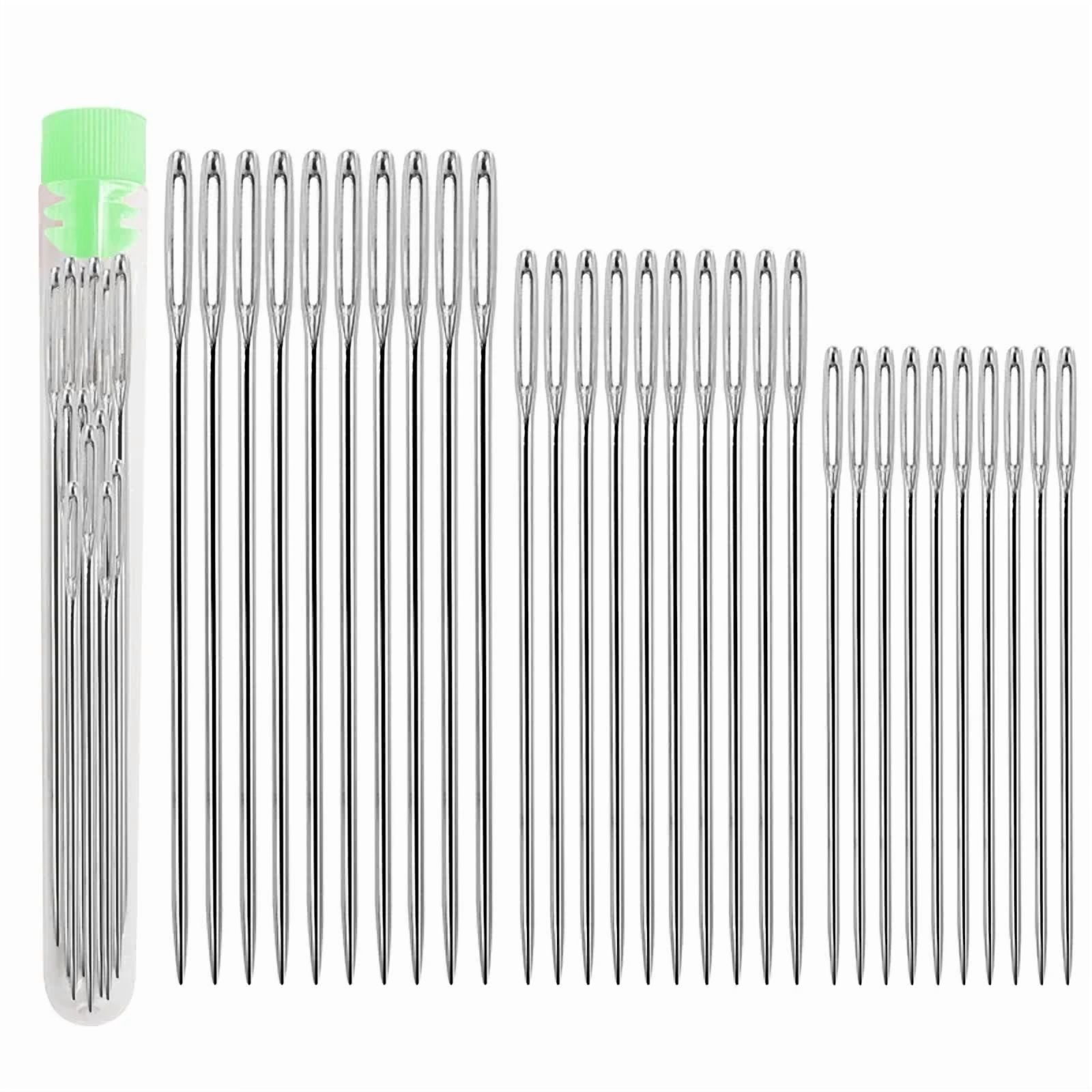 Large eye needle Sewing needle Handmade leather needle steel yarn knitting needle sewing tool set