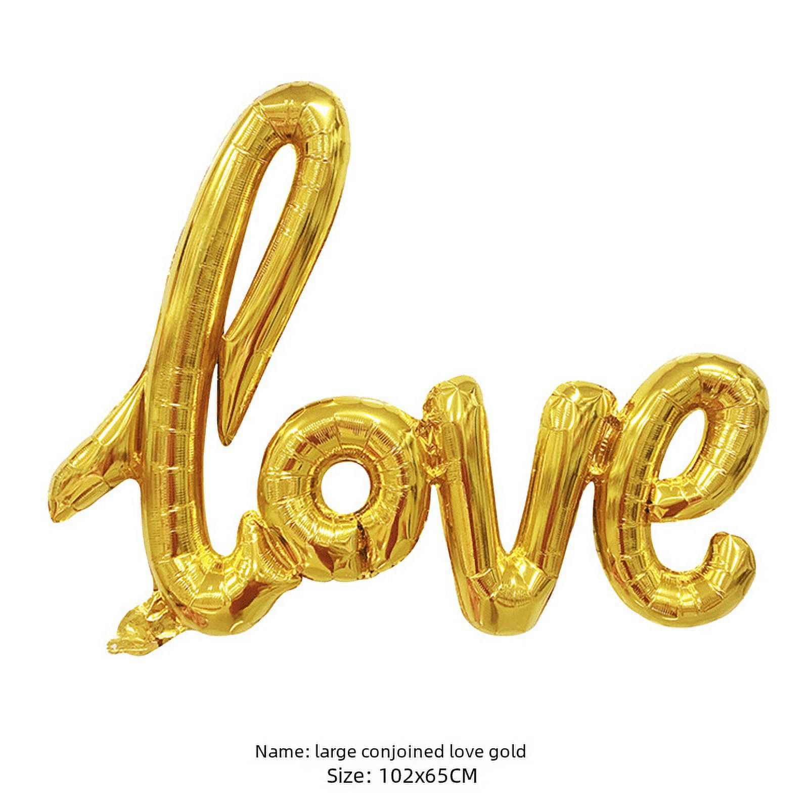 Large medium and small letter love conjoined love balloon wedding ...