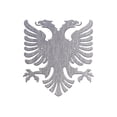 thumbnail image 1 of Large metal Albanian Eagle Flag steel metal wall hanging art decor sign, various colors, various sizes handmade in usa, 1 of 5