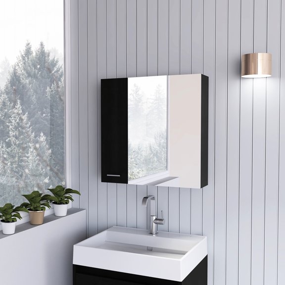 Large mirror - Double-door design - Master bathroom - Enhance daily routine