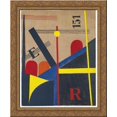 thumbnail image 1 of Large painting of the railroad 20x24 Gold Ornate Wood Framed Canvas Art by Moholy Nagy, Laszlo, 1 of 2