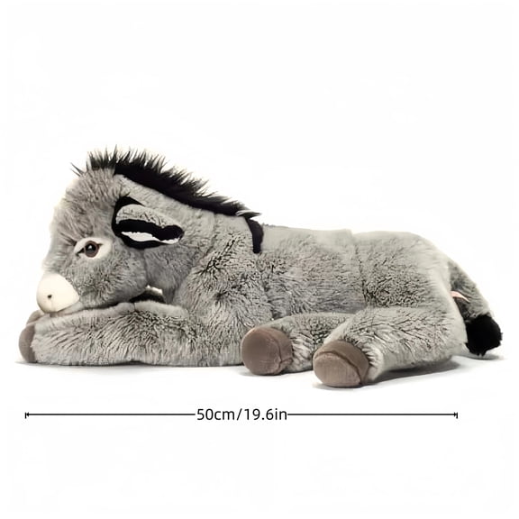 Large plush toy donkey soft and fluffy giant donkey doll cute long-legged donkey pillow children's gift