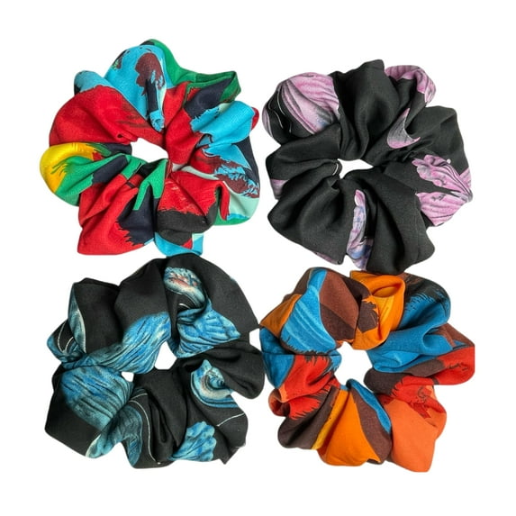 Large satin Scrunchies XL Silk Oversized Scrunchie for Thick long Hair Scrunchy Bobbles Hair Ties Jumbo for Women Girls (coffee)