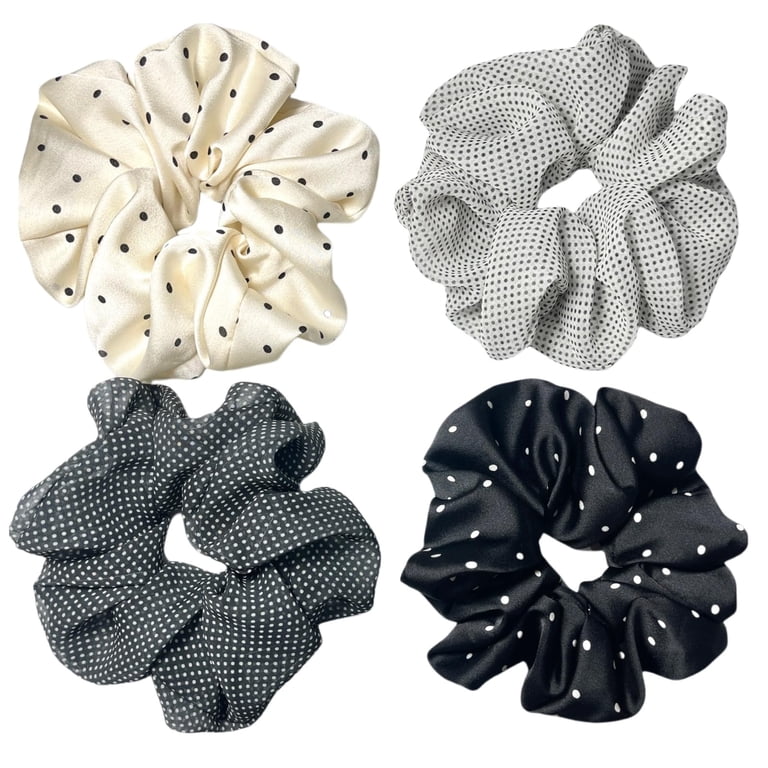 Large satin Scrunchies XL Silk Oversized Scrunchie for Thick  display picture 1