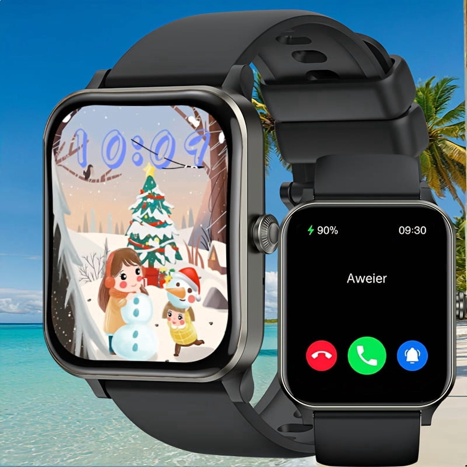 Large-screen Smartwatch with Microphone for HD Calls, Long Battery ...