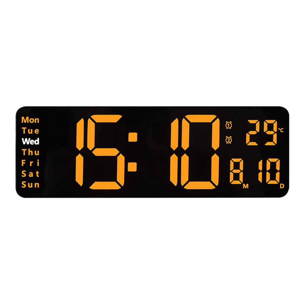 Large screen function display digital clock living room wall clock 13