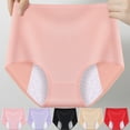 thumbnail image 1 of Large size Heavy Flow High Absorbency Period Underwear Women, Leakproof Panties Postpartum Menstrual Hipster Briefs Teens 6 Pack, 1 of 8