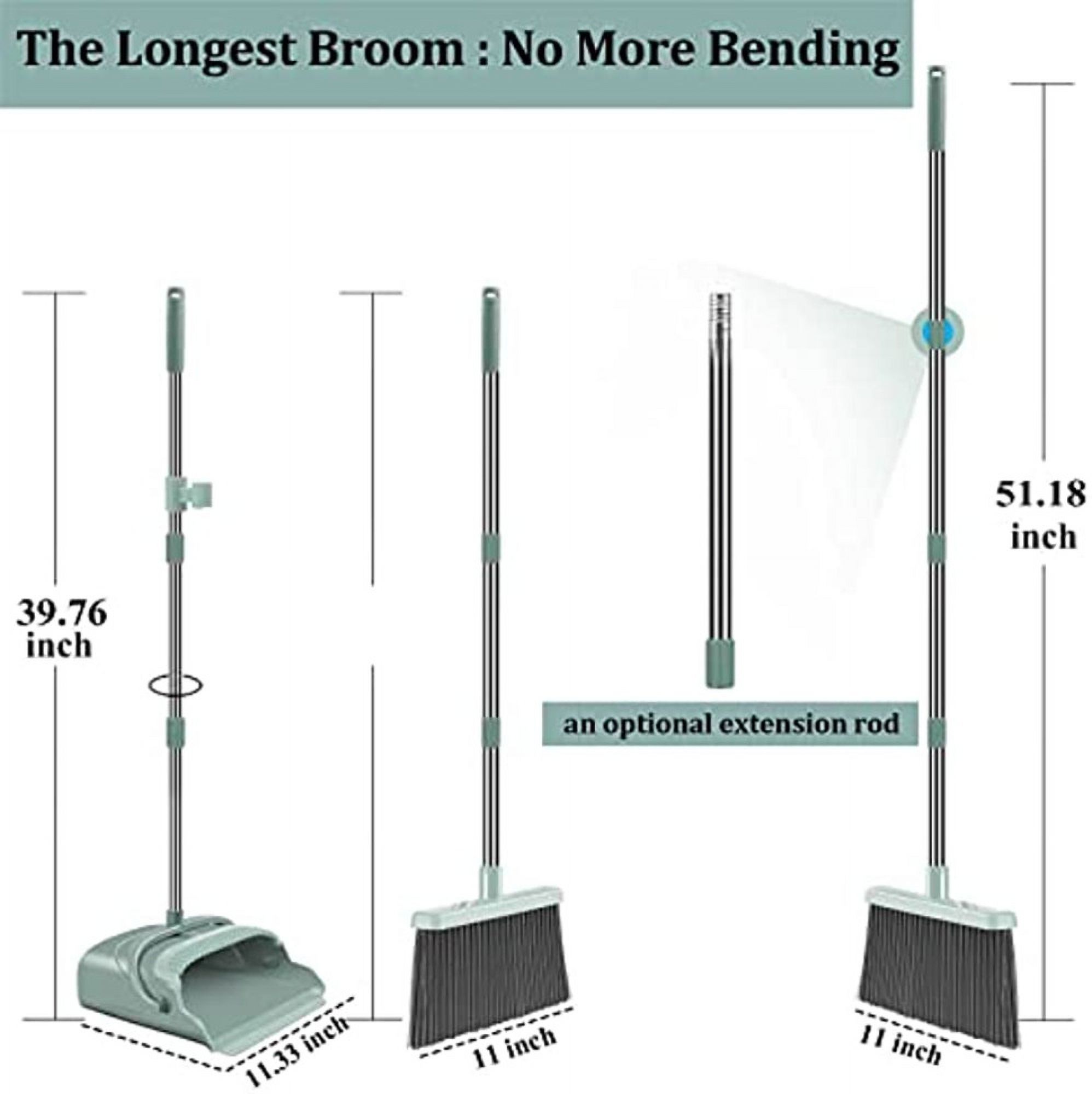 Large size and hard broom long handle dust Pan Upright Dustpan broom