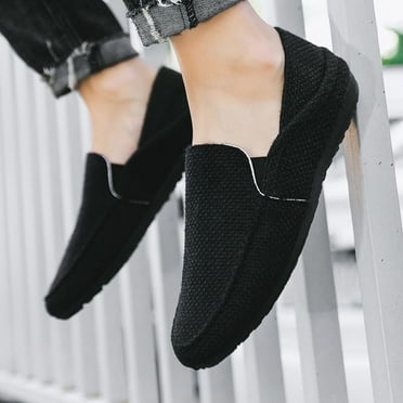 Large size men's shoes Summer men's Bean shoes lazy casual Korean Breathable linen canvas fashion shoes
