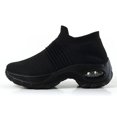 thumbnail image 1 of Large size women's air-cushion fly-knit sports shoes slip-on shoes casual shoes socks shoes, 1 of 11