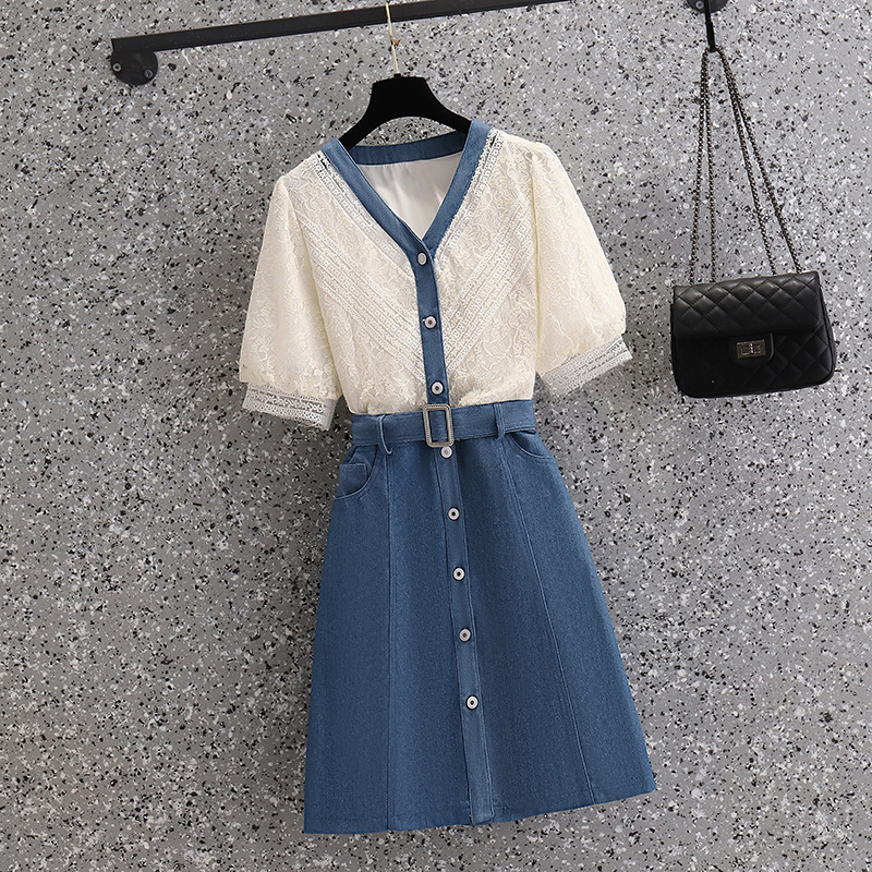 Large size women‘s clothing 2024 summer new fat sister temperament age